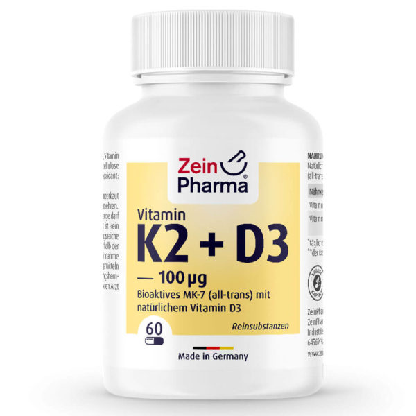 Витамини К2+Д3 / Vitamin MK-7 – ZEINpharma (60 капс)