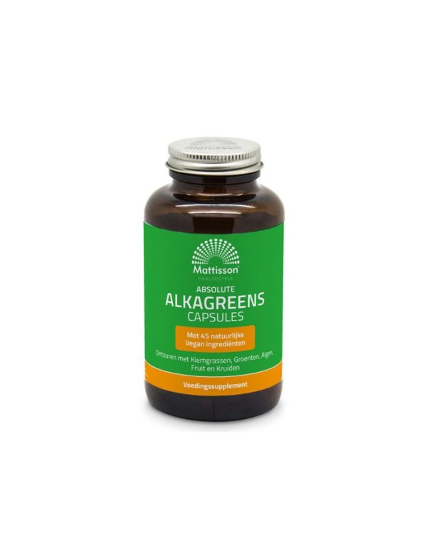Алкален баланс – АлкаГрийнс – Absolute AlkaGreens, 180 капсули Mattisson Healthstyle