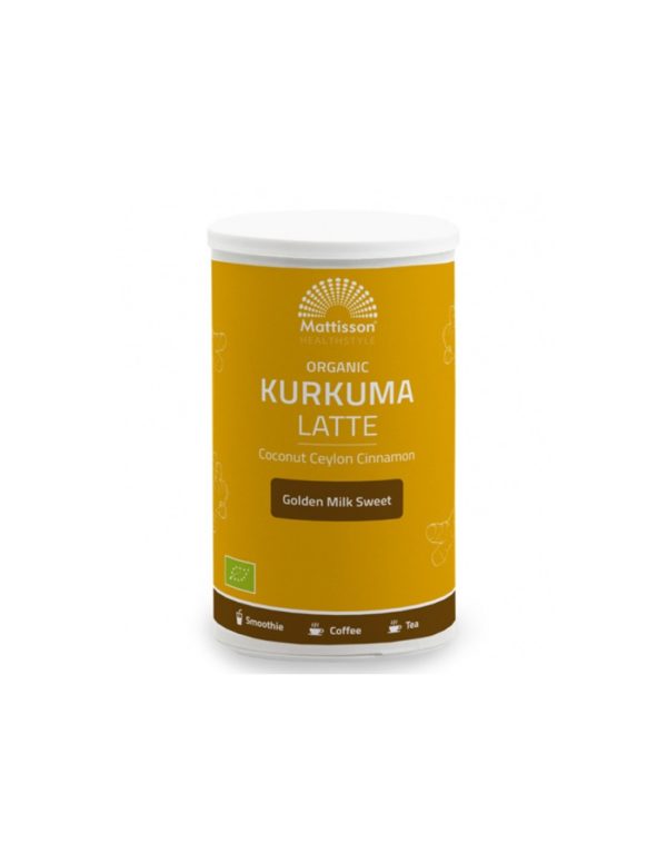Био Лате Куркума с Кокос и Цейлонска канела, 175 mg прах