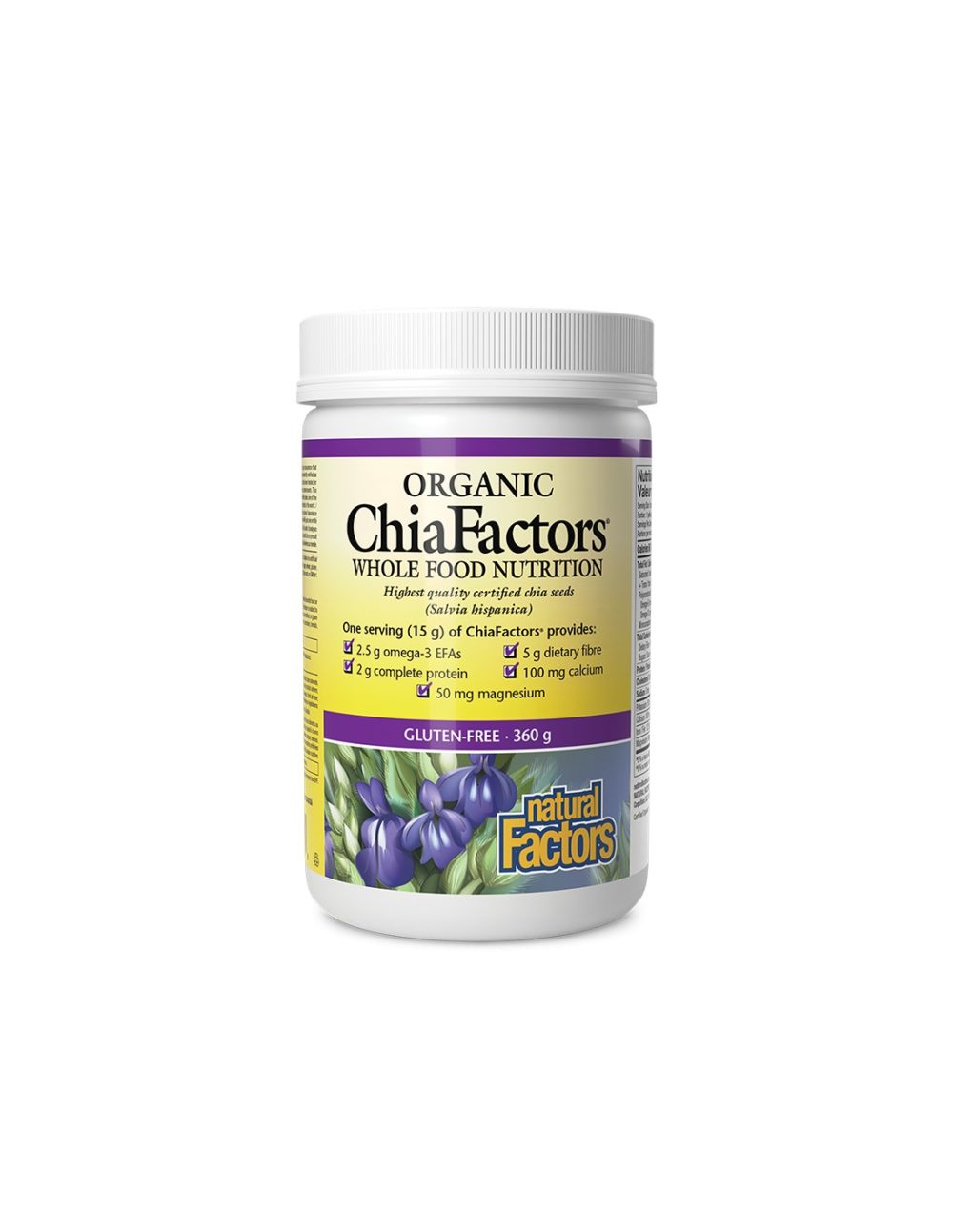 Чия Organic ChiaFactors®, 360 g прах