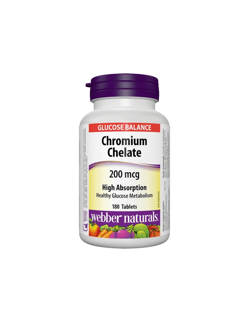 Chromium Chelate/ Хром (хелат) 200 mcg x 180 таблетки