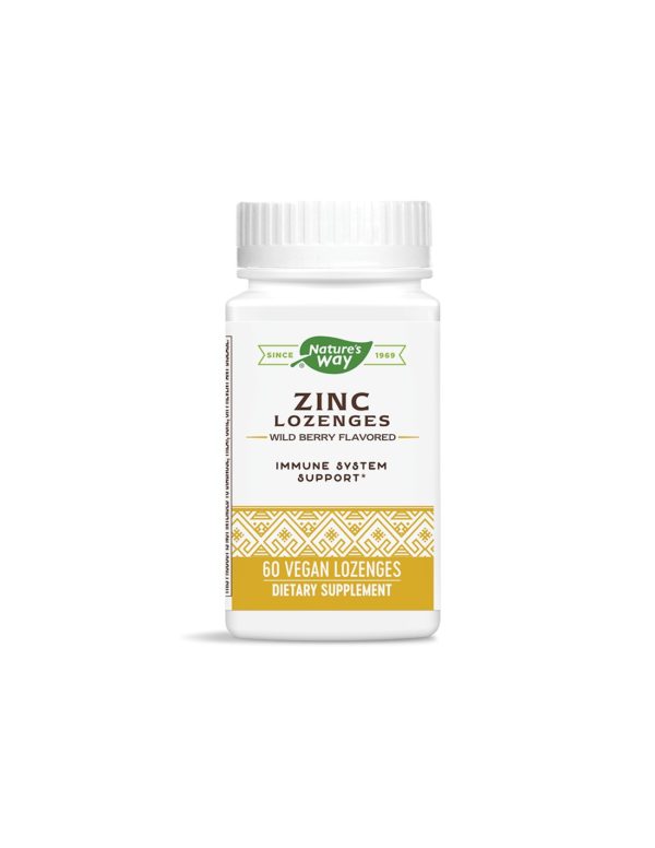 Zinc Lozenges/ Цинк с Ехинацея и Витамин С х 60 таблетки за смучене Nature’s Way