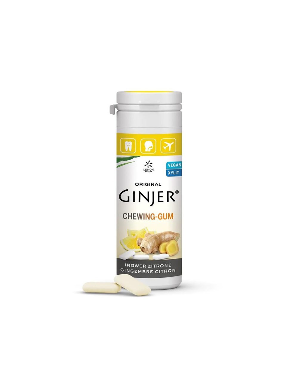 Джинджифилови дъвки с лимон (20 броя) Lemon Pharma