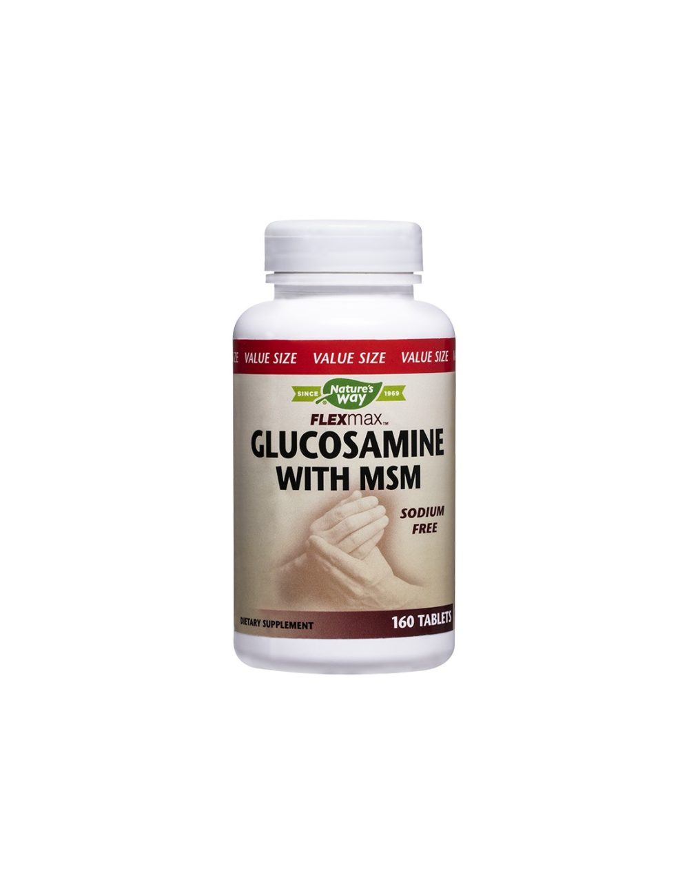 Flexmax™ Glucosamine with MSM/ Глюкозамин Сулфат & МСМ 877 mg х 160 таблетки Nature’s Way
