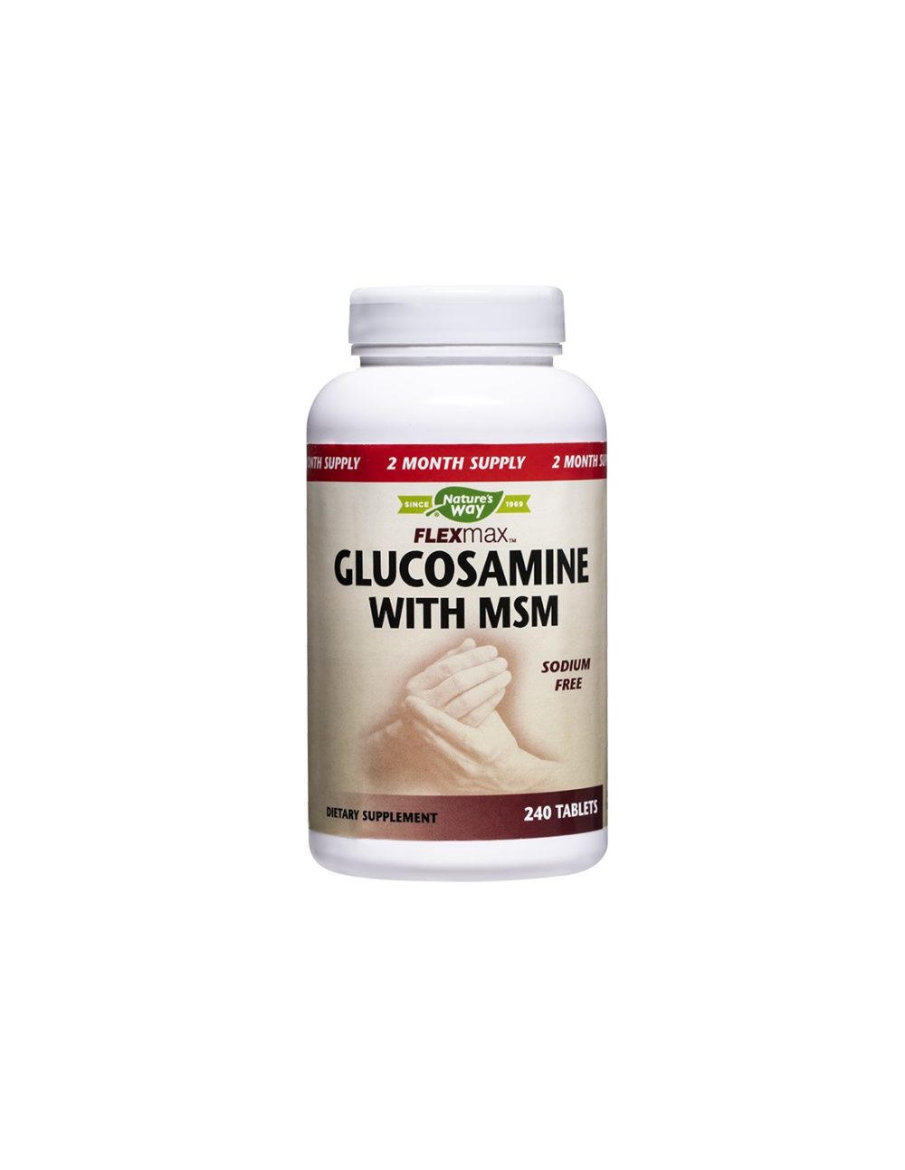 Flexmax™ Glucosamine with MSM/ Глюкозамин Сулфат & MСM 925 mg x 240 таблетки Nature’s Way
