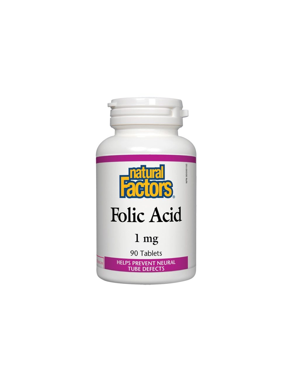 Folic Acid/ Фолиева киселина 1 mg х 90 таблетки Natural Factors