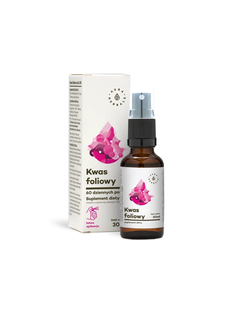 Фолиева киселина, орален спрей 30 ml Aura Herbals