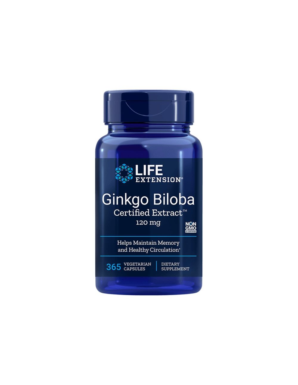 Ginkgo Biloba Certified Extract™ / Гинко билоба 120 mg х 365 капсули