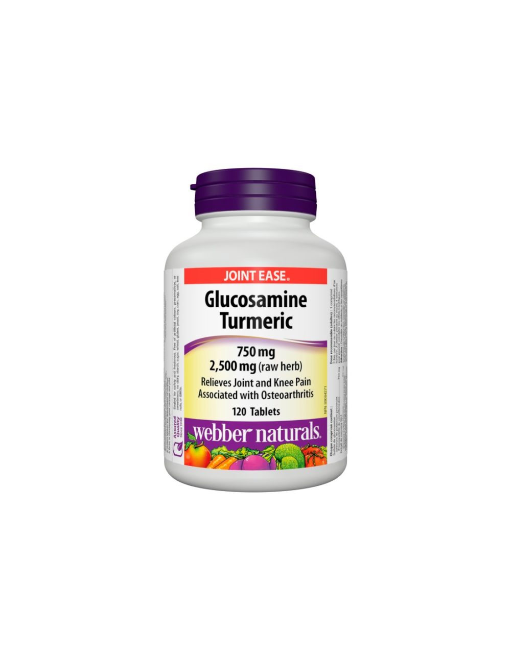 Glucosamine Turmeric – Глюкозамин Сулфат + Kуркума – Здрави стави, 120 таблетки Webber Naturals