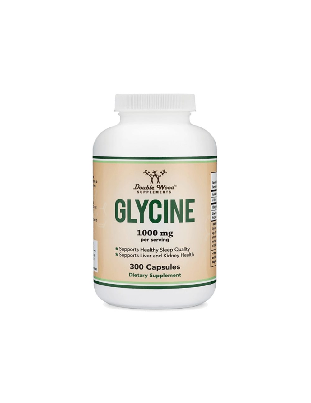 Glycine/ Глицин, 300 капсули Double Wood
