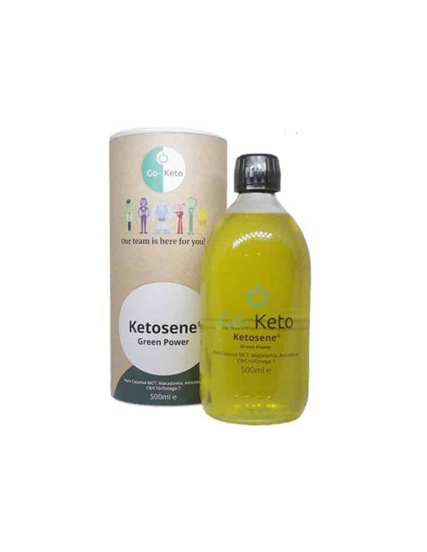 Ketosene® Green Power MCT Oil with Omega-7, Avocado and Macadamia Oil/ МСТ масла с Омега-3, Авокадо и Макадамия x 500 ml
