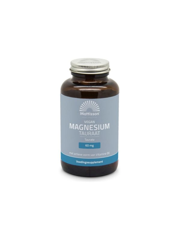 Грижа за мускулите и сърцето – Магнезий (таурат), 120 капсули Mattisson Healthstyle