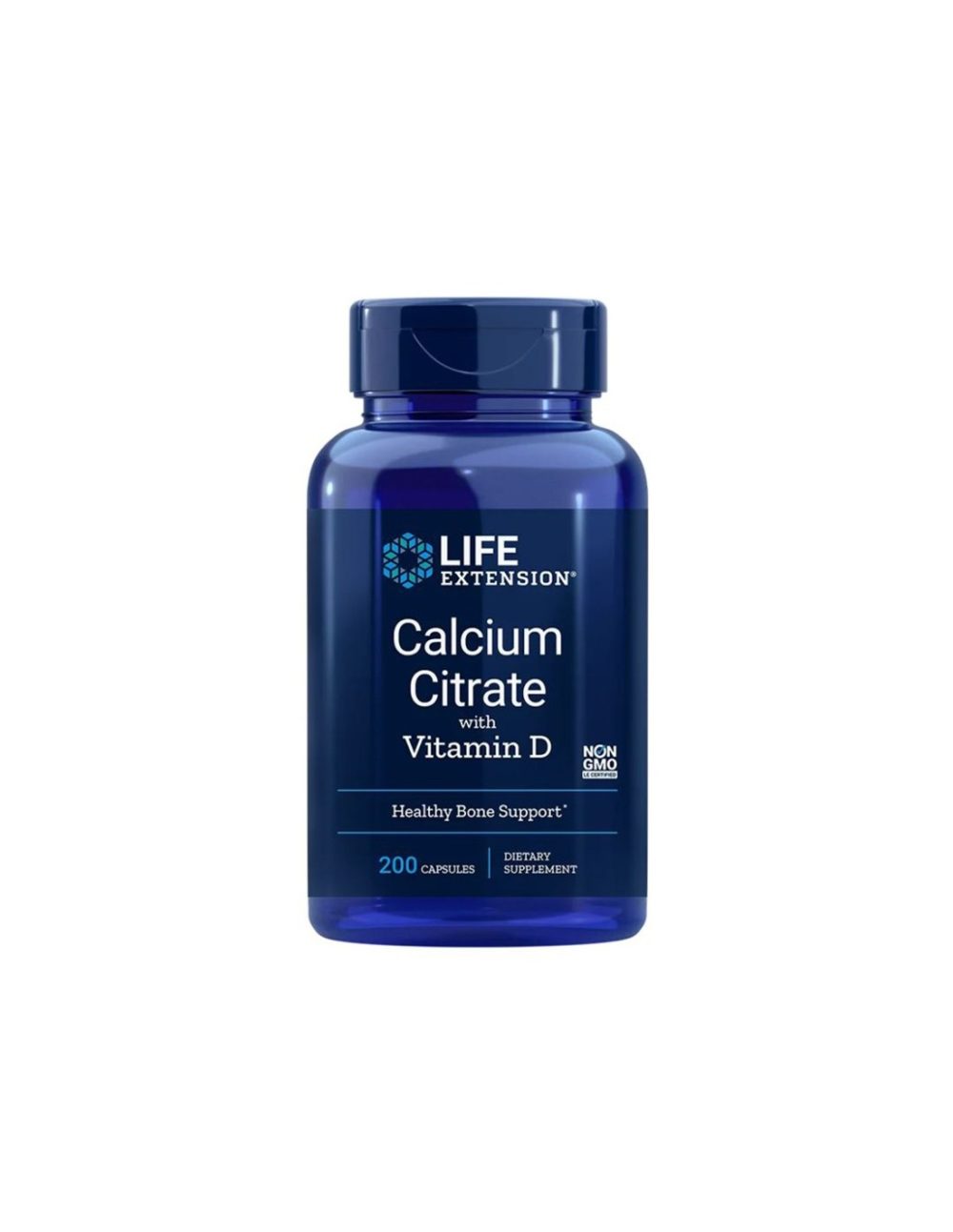 Калций (цитрат) + Витамин D3 – Calcium Citrate with Vitamin D3, 200 капсули