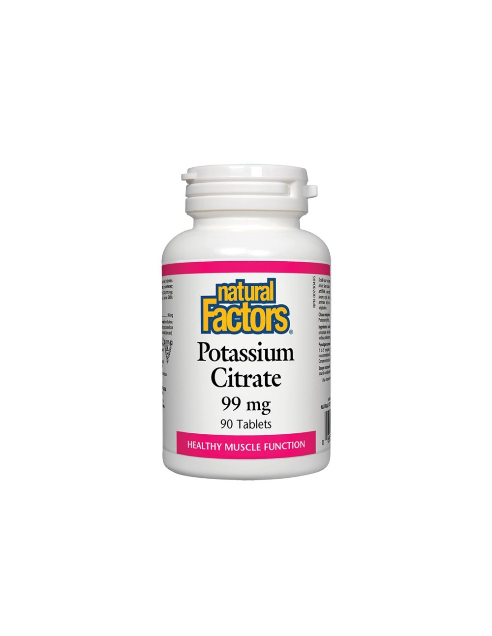 Potassium Citrate/ Калий (цитрат) 99 mg х 90 таблетки Natural Factors
