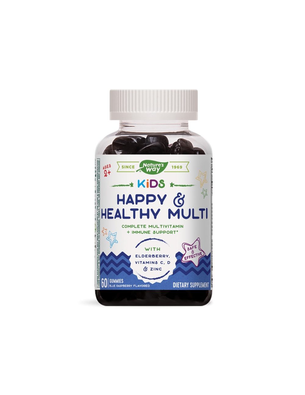 Kids Happy & Healthy Multi / Мултивитамини за деца/, 60 желирани таблетки Nature’s Way