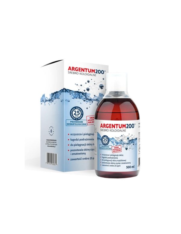 Колоидно сребро Argentum200®, 25 ppm, 500 ml