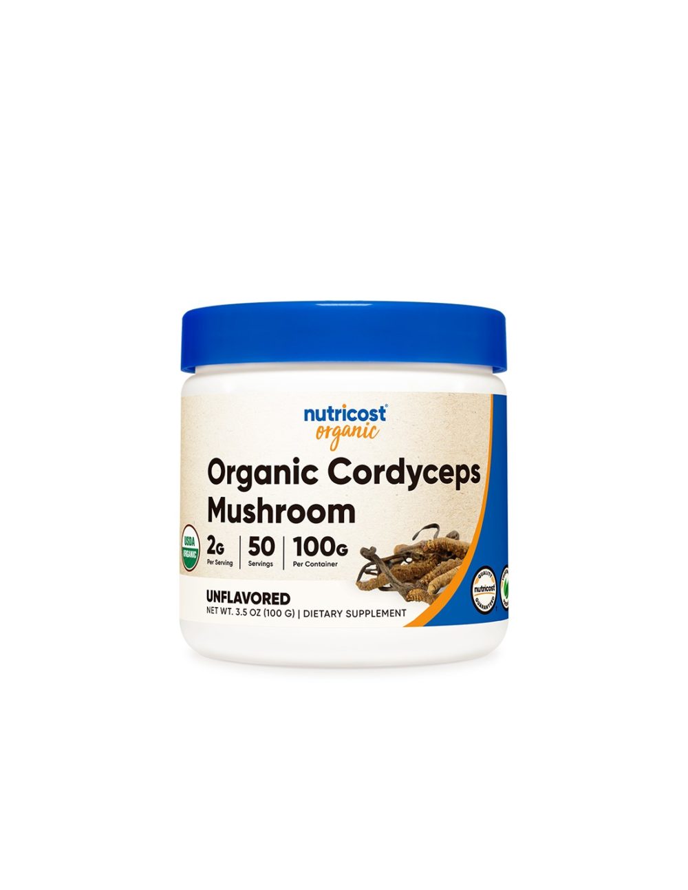 При умора и стрес – Кордицепс Органик, 100 g, прах Nutricost