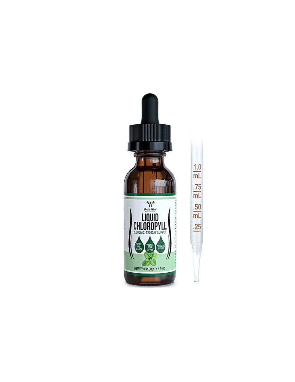 Liquid Chlorophyll – Течен хлорофил Капки, 60 ml Double Wood