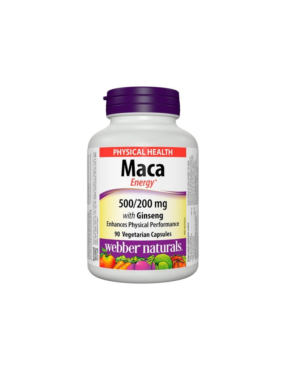 Maca Energy with Ginseng – Мака и Корейски женшен, 90 капсули Webber Naturals