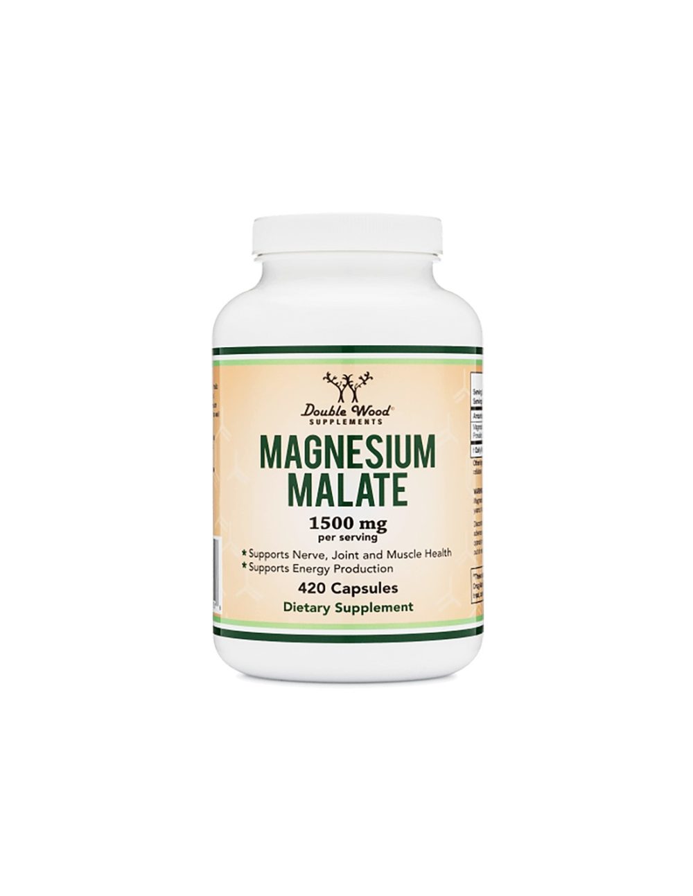 Magnesium malate/ Магнезий малат, 420 капсули Double Wood