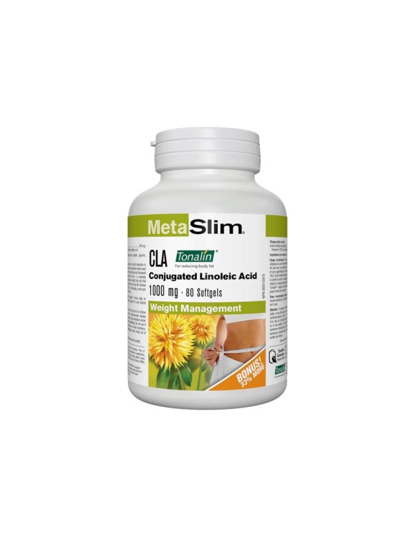 MetaSlim® CLA (Conjugated Linoleic Acid) Tonalin®/ КЛА Тоналин® 1000 mg x 80 софтгел капсули