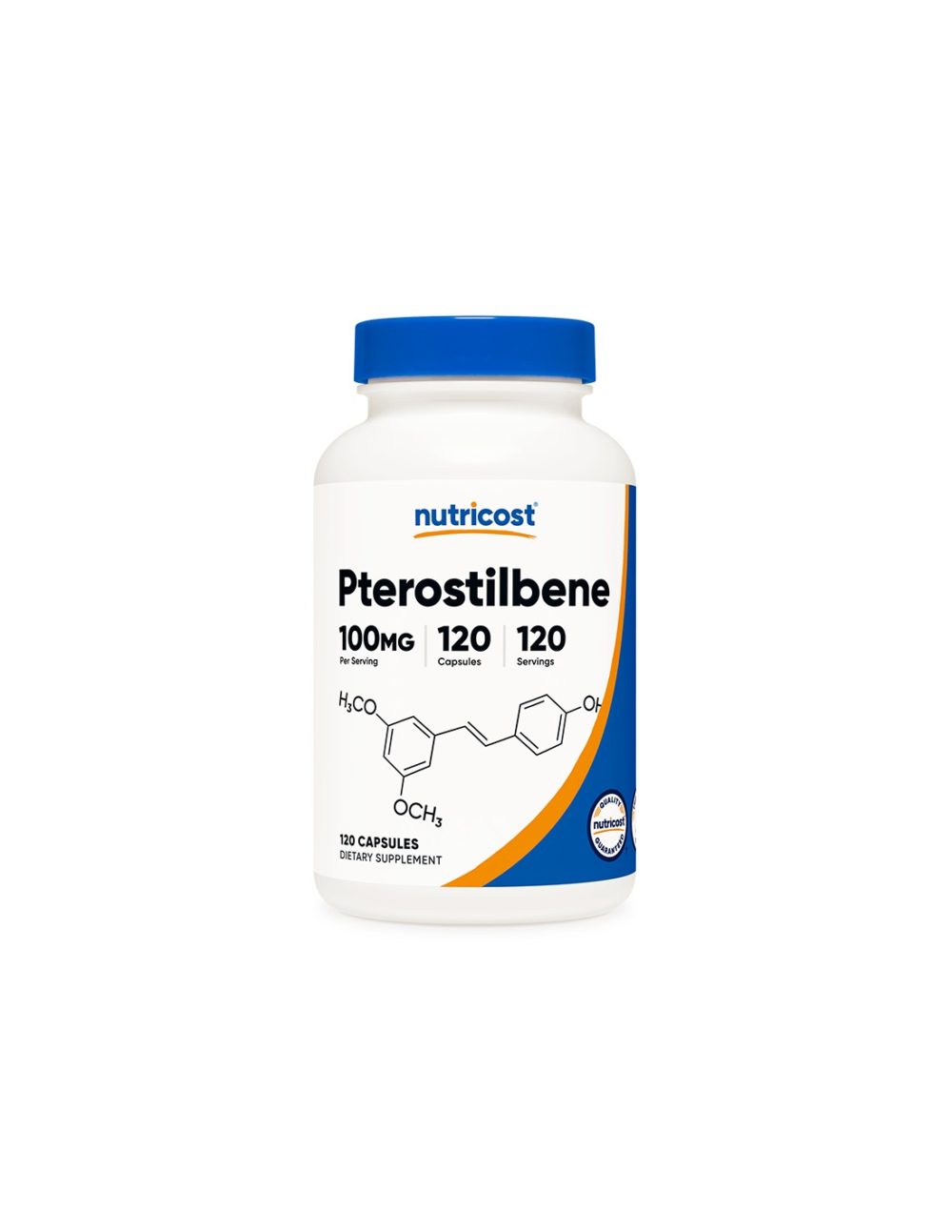 Мозъчна функция – Птеростилбен (Pterostilbene), 100 mg x 120 капсули Nutricost