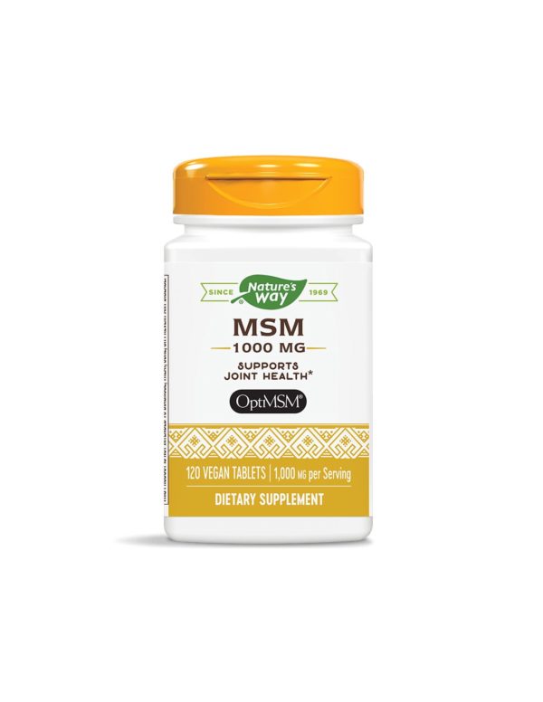 MSM/ МетилСулфонилМетан като OptiMSM® 1000 mg x 120 таблетки Nature’s Way
