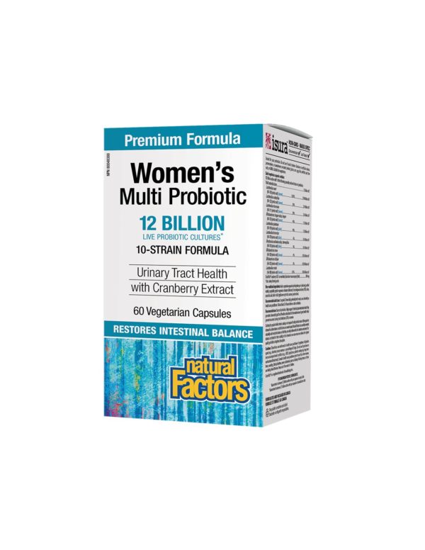 Мултипробиотик за жени – Women`s Multi Probiotic -12 млрд. активни пробиотици, 60 капсули Natural Factors