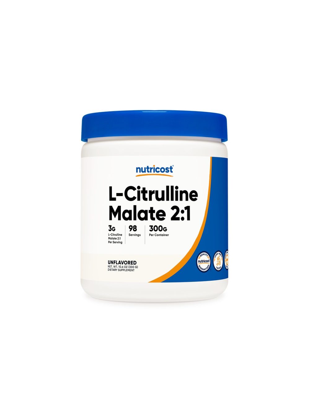 Мускулна маса – Л-Цитрулин (малат)  L-Citrulline, 300 g Nutricost