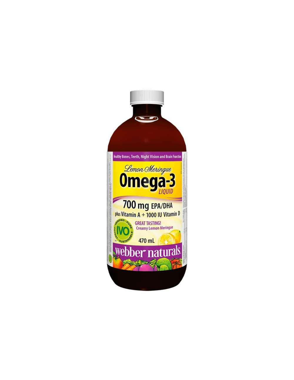 Оmega-3 Liquid plus Vitamin A + Vitamin D3 – Омега-3,1233 mg (700 mg EPA/DHA)  + Витамин D3 и А, 470 ml