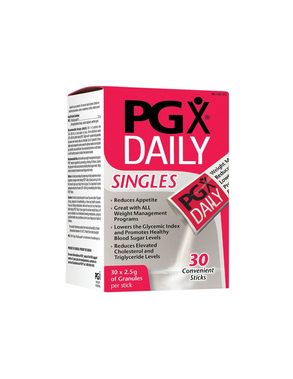 PGX® Daily Ultra Singles / За отслабване/, 30 сашета Natural Factors