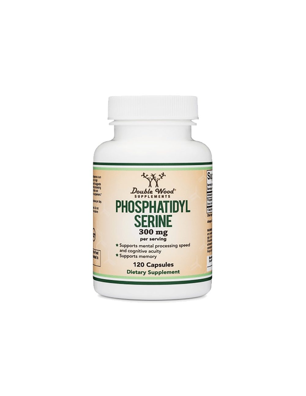 Phosphatidyl serine/ Фосфатидилсерин, 300 mg, 120 капсули Double Wood