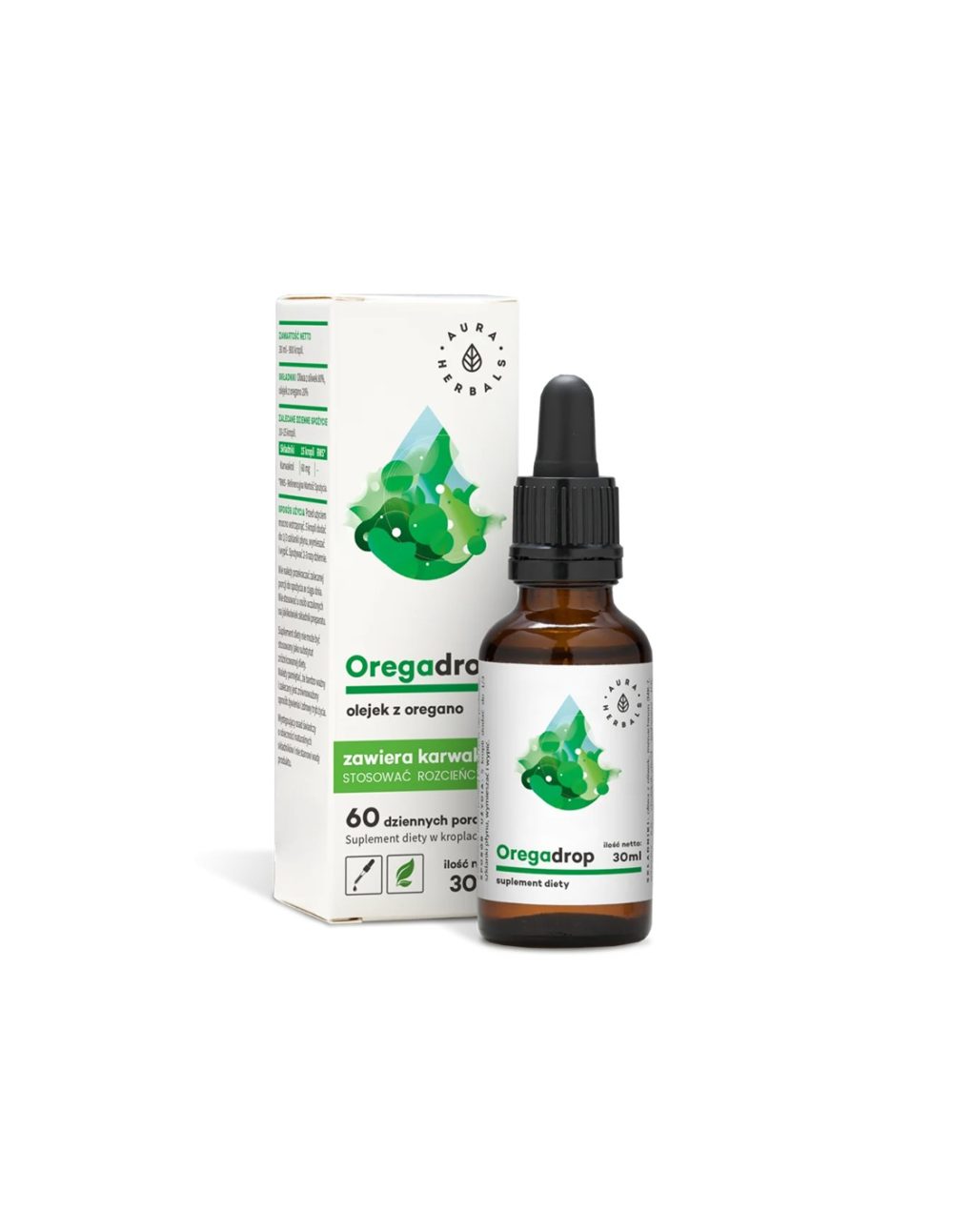 Подпомага стомашно-чревния тракт и дихателната система – Риган (масло), 30 ml капки  Aura Herbals