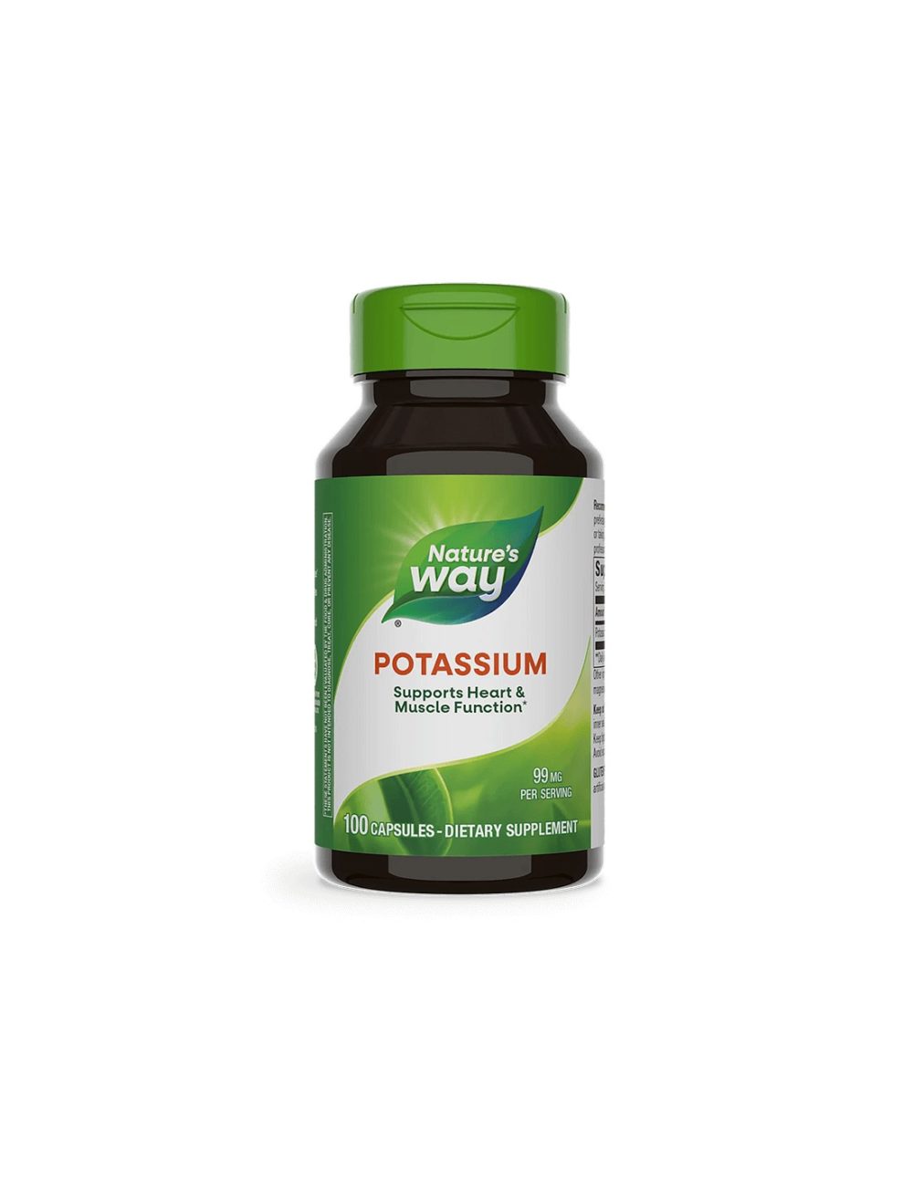 Калий – здраве за сърдечно-съдовата система и мускулите, 99 mg, 100 капсули