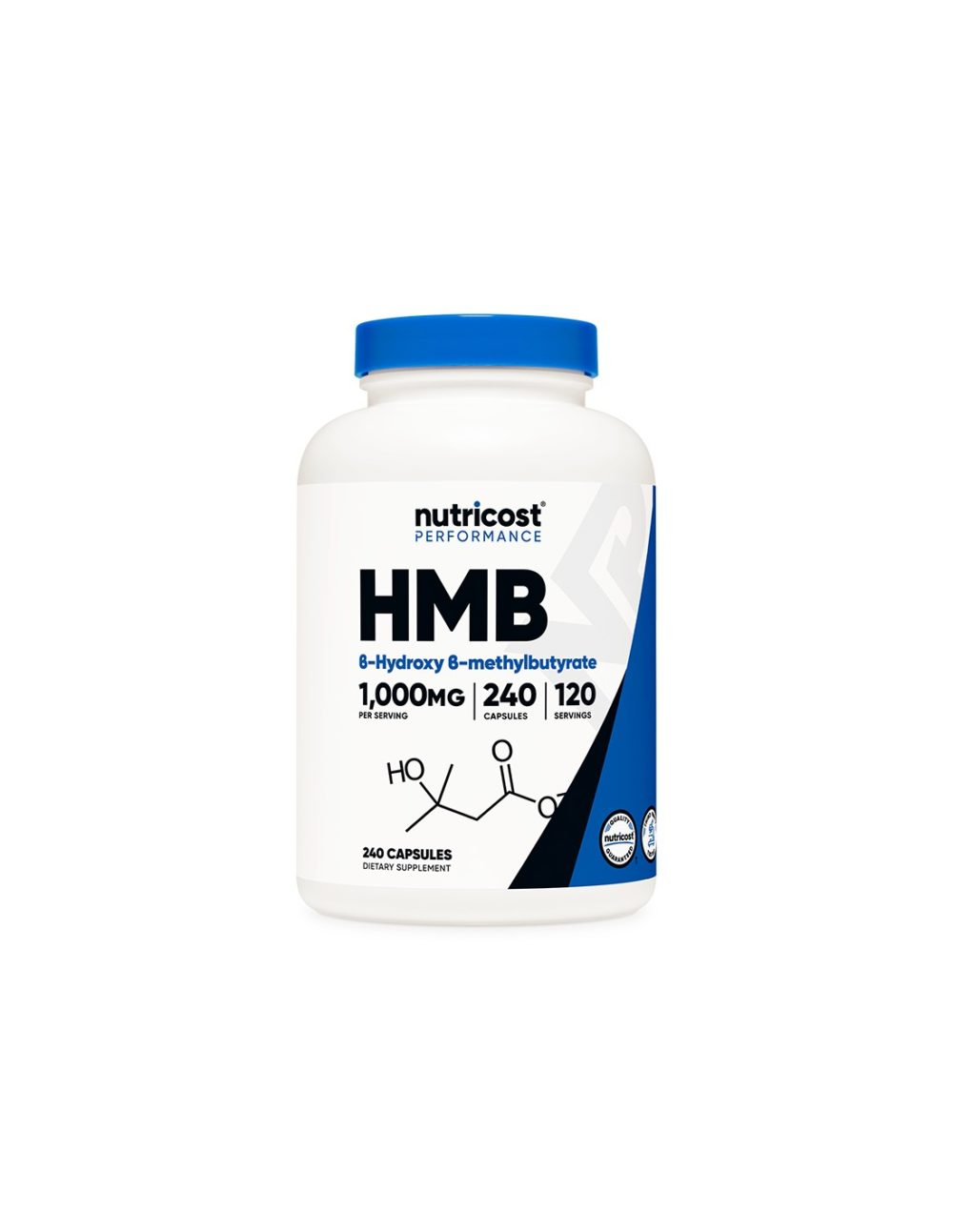 При активен спорт – HMB (Бета-хидрокси-бета-метилбутират), 500 mg/240 капсули, 120 дози Nutricost