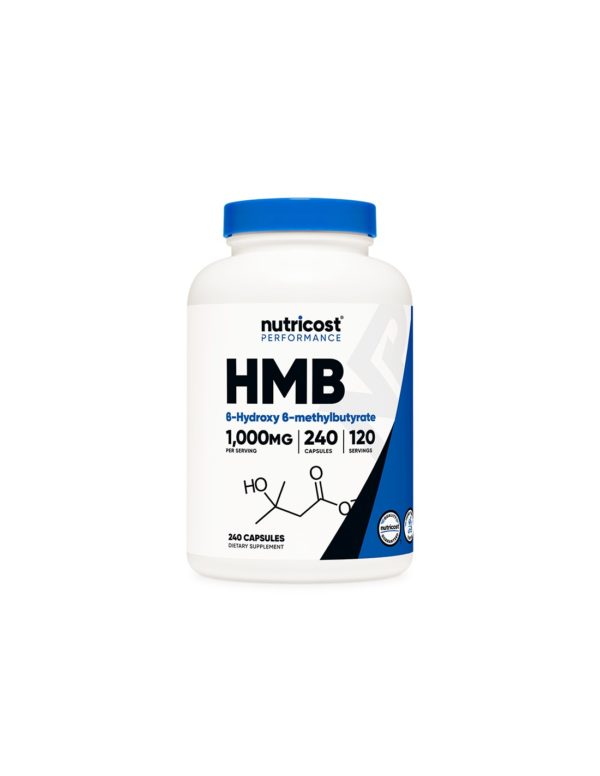 При активен спорт – HMB (Бета-хидрокси-бета-метилбутират), 500 mg/240 капсули, 120 дози Nutricost