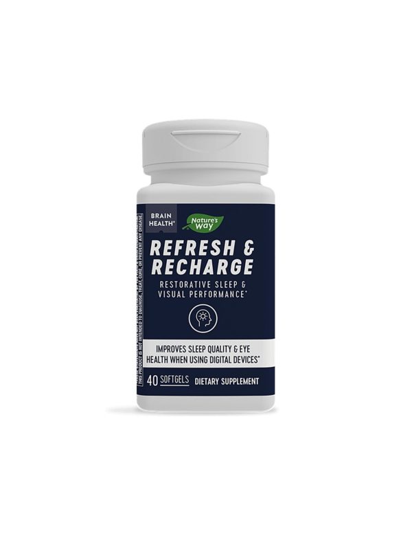 Refresh & Recharge / Срещу умора и безсъние, 40 софтгел капсули Nature’s Way