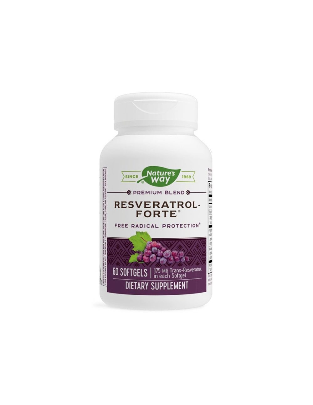 Resveratrol forte – Ресвератрол форте 450 mg, 60 софтгел капсули Nature’s Way