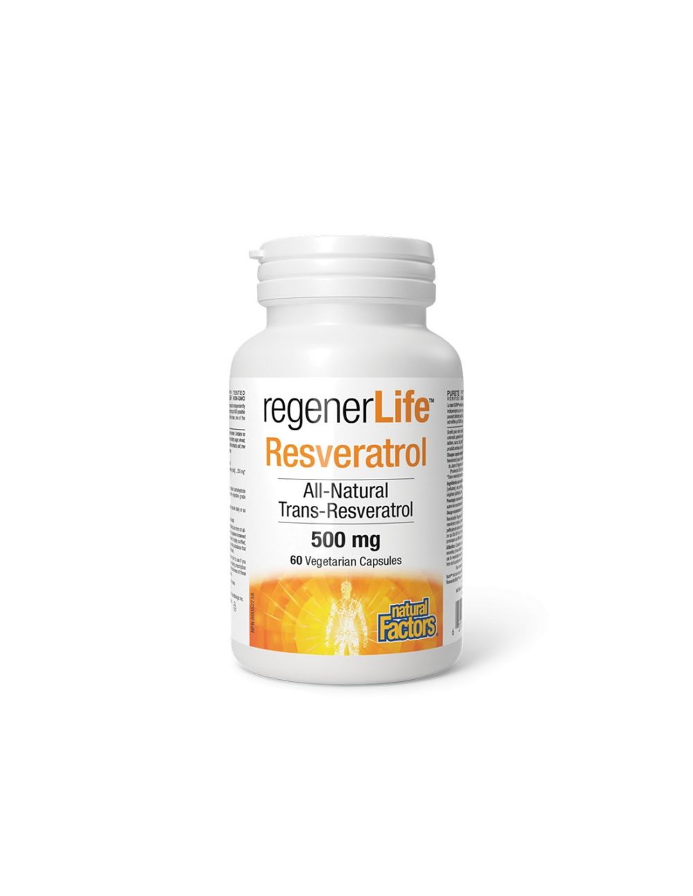 Ресвератрол Rеgener Life™,  500 mg x 60 капсули Natural Factors