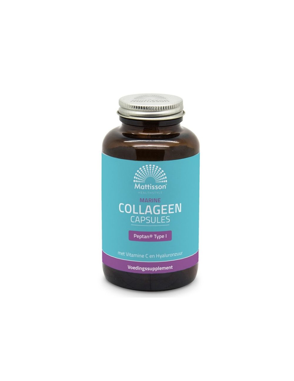 Рибен колаген (тип 1) с витамин С и хиалуронова киселина – Marine Collagen Peptan, 180 капсули Mattisson Healthstyle