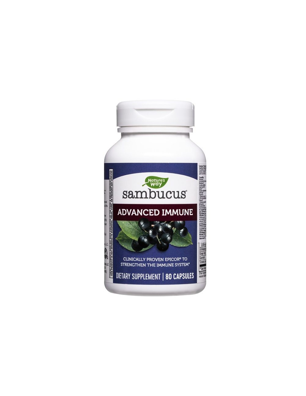 Sambucus Advanced Immune – Самбукус Advanced Immune, 80 капсули Nature’s Way
