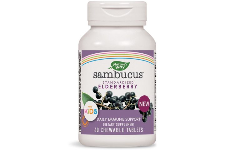 Самбукус с черен бъз ехинацея  витамин Ц & цинк / Sambucus Immune Lozenges Nature’s Way x 30 таблетки за смучене