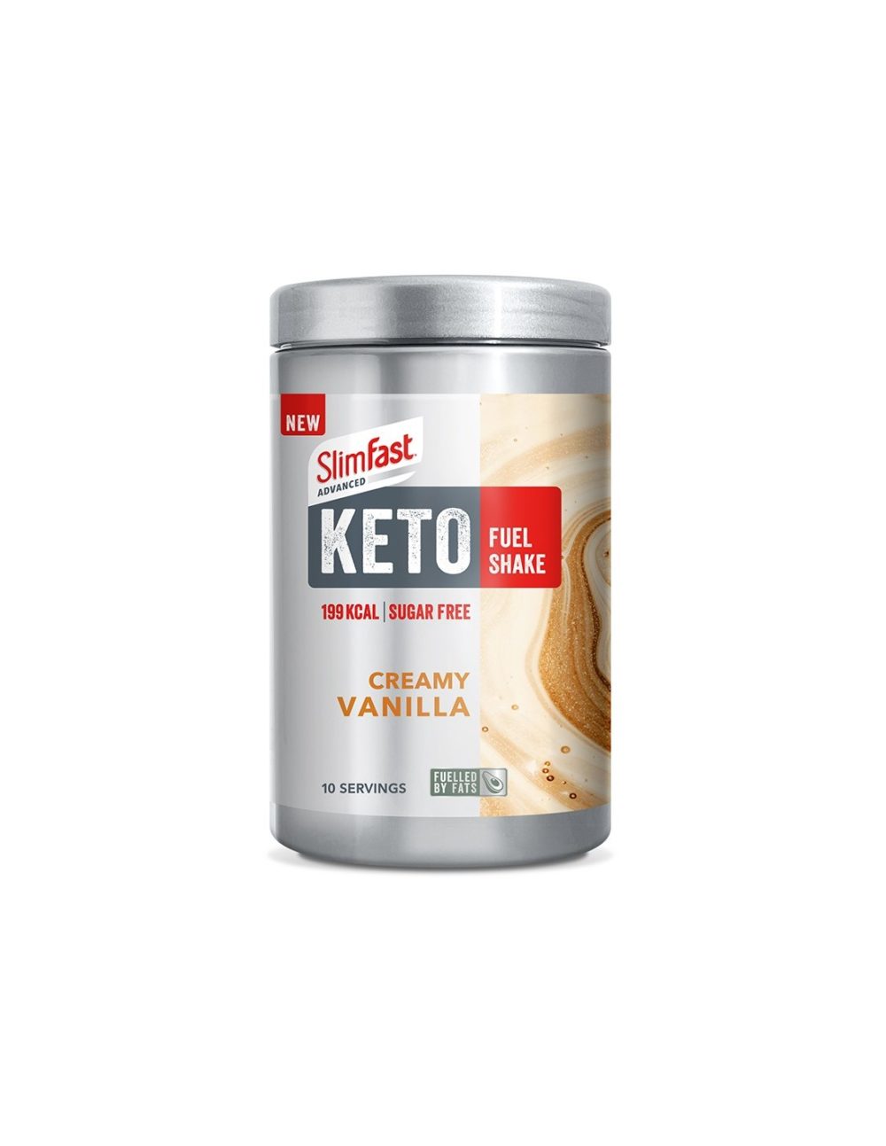 Протеинов шейк при Кето диета за контрол на теглото SlimFast, 320 g прах с вкус на крем ванилия