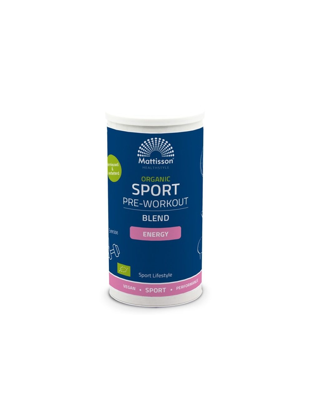 Смес за смути – Pre- workout Energy БИО, 300 g, 30 дози