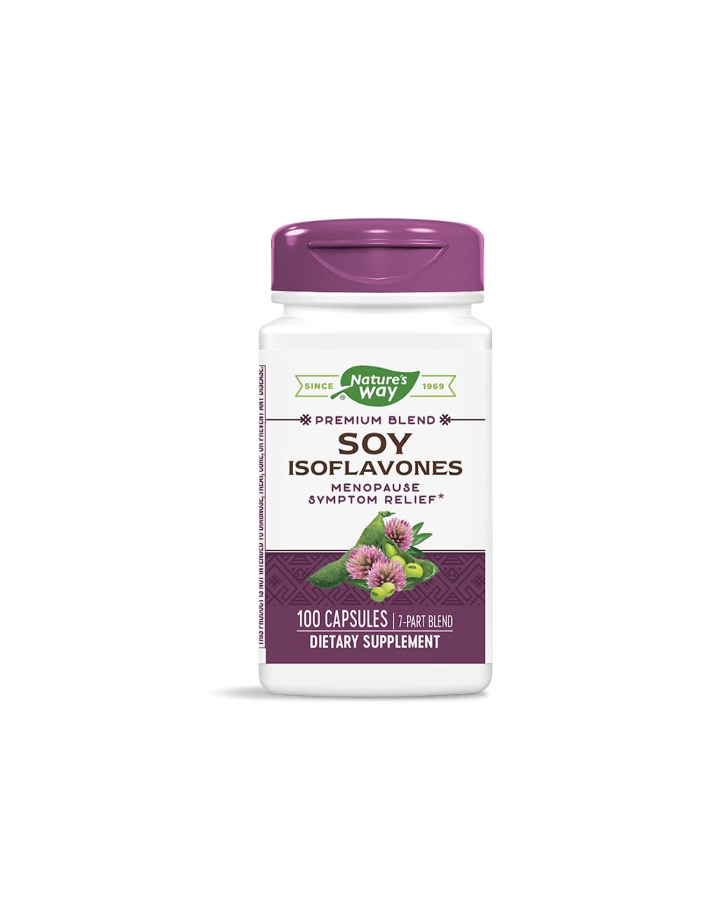 Соеви изофлавони – премиум формула – При менопауза, 500 mg, 100 капсули