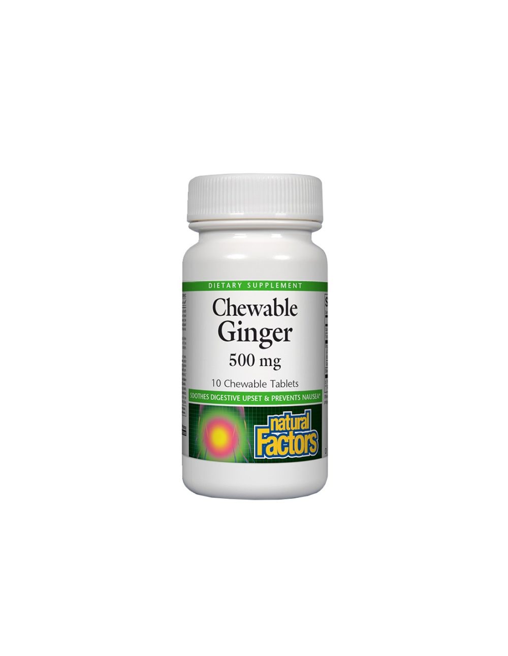 Срещу гадене – Джинджифил, 500 mg х10 дъвчащи таблетки Natural Factors