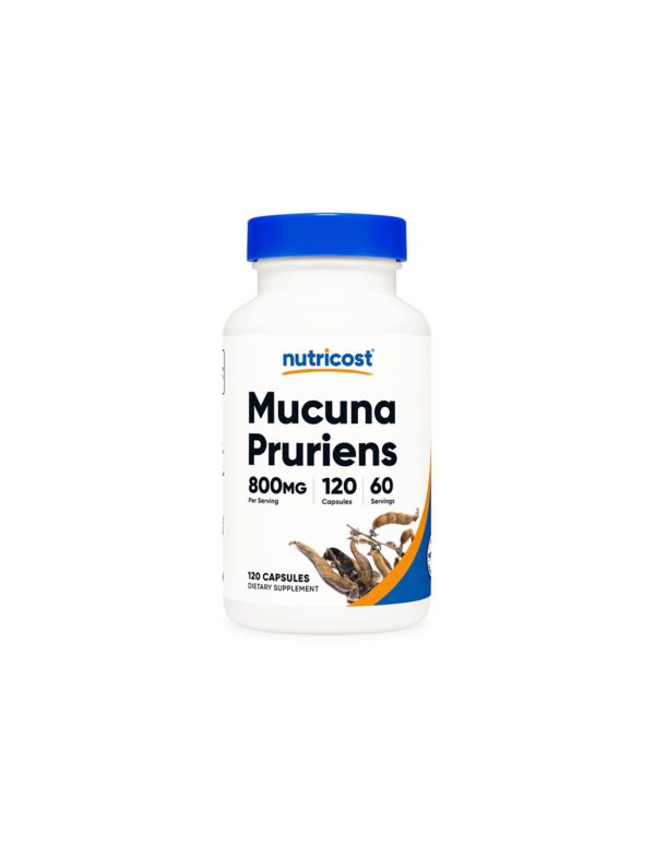Стрес и безпокойство – Мукуна/ Кадифен боб (Mucuna Pruriens), 400 mg x 120 капсули Nutricost