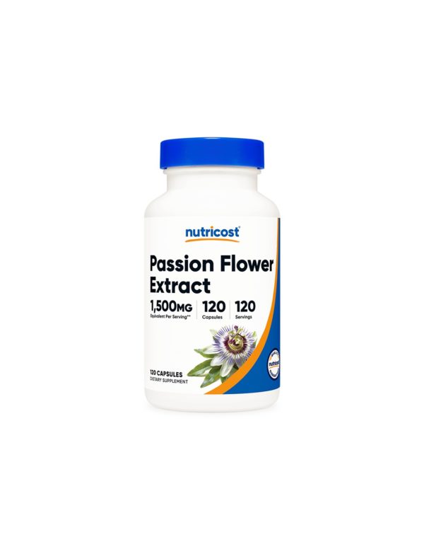 Стрес и напрежение – Пасифлора (Passion Flower Extract ), 375 mg х120 капсули Nutricost