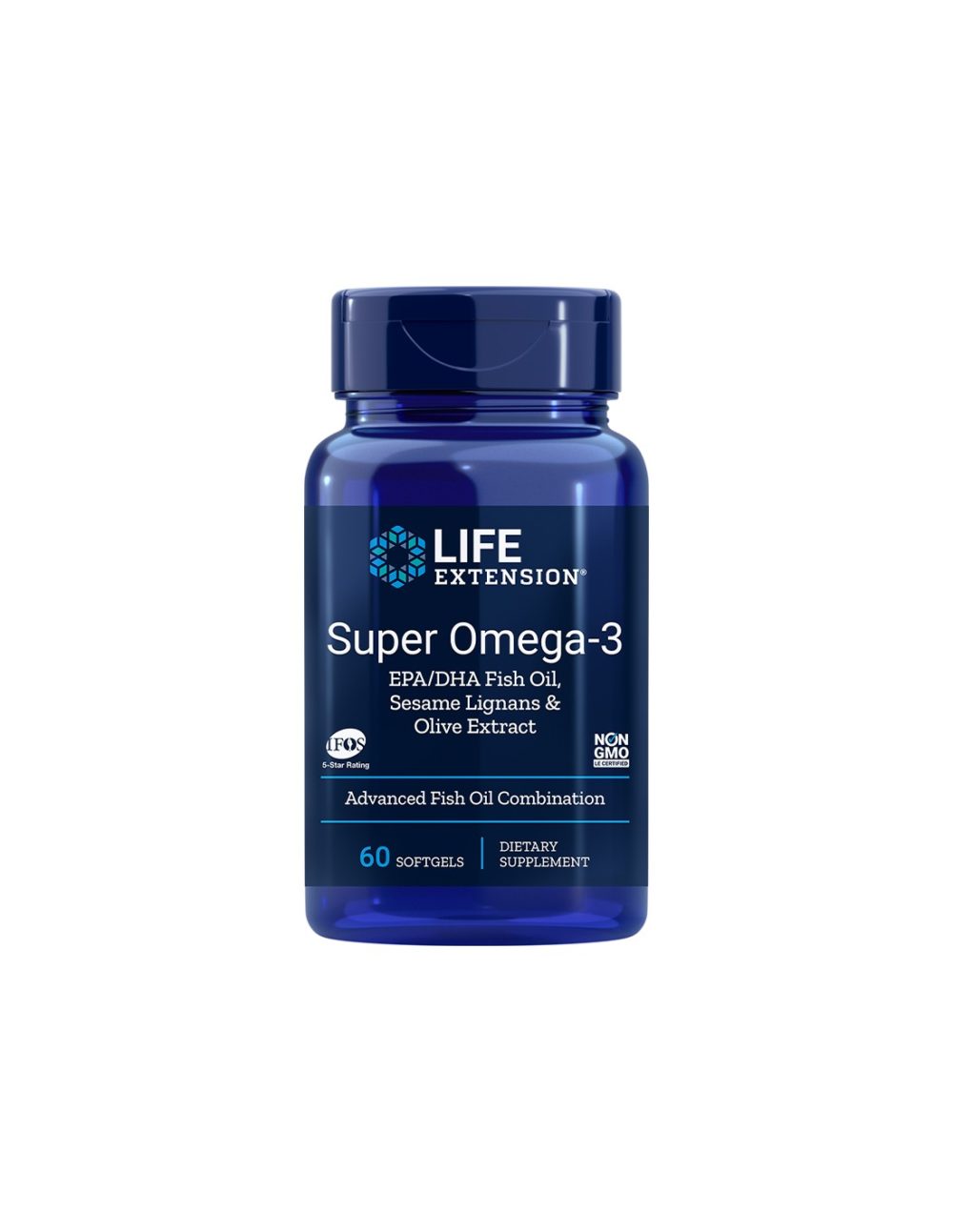 Super Omega-3 / Омега-3 от риба с добавени Лигнан от сусам и Маслина х 60 софтгел капсули