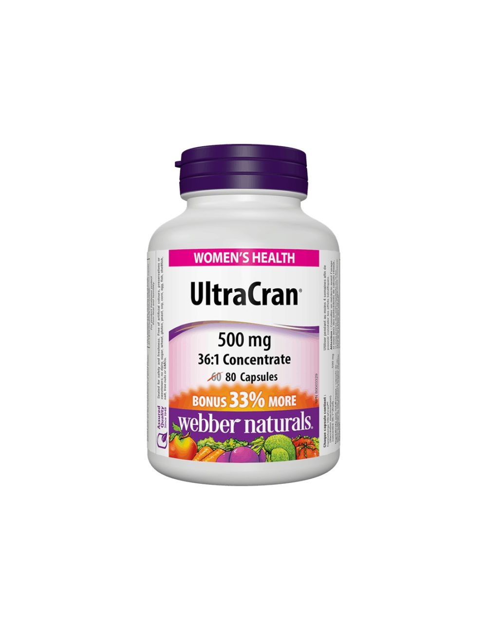 UltraCran®  / Червена боровинка 36:1 концентрат 500 mg x 80 капсули